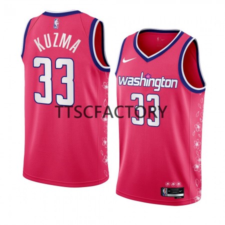 Maillot Basket Washington Wizards Kyle Kuzma 33 Nike 2022-23 City Edition Rose Swingman - Homme